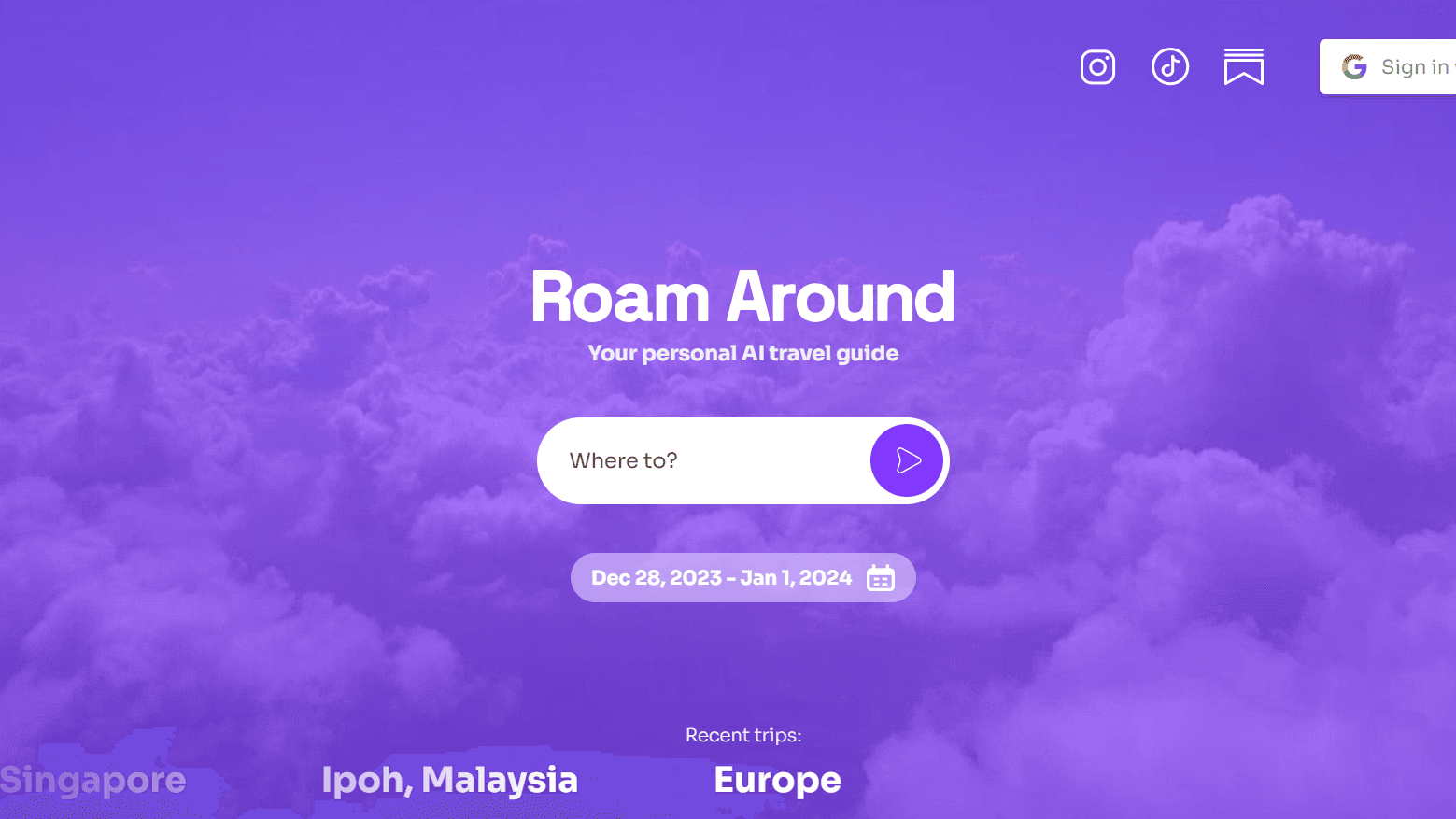 Roam Around (Formerly Where To) - Your Personal Travel Planner