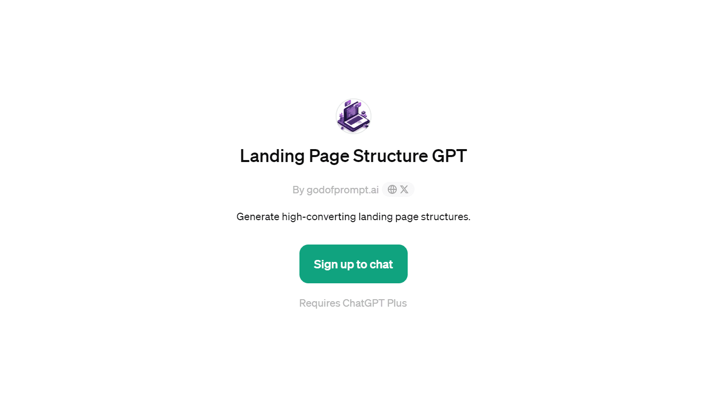 Landing Page Structure GPT - Create Striking Landing Page Designs