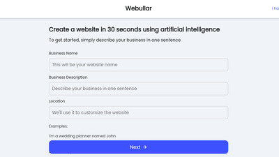 Webullar - AI-Powered Tool for Automating Your Online Presence