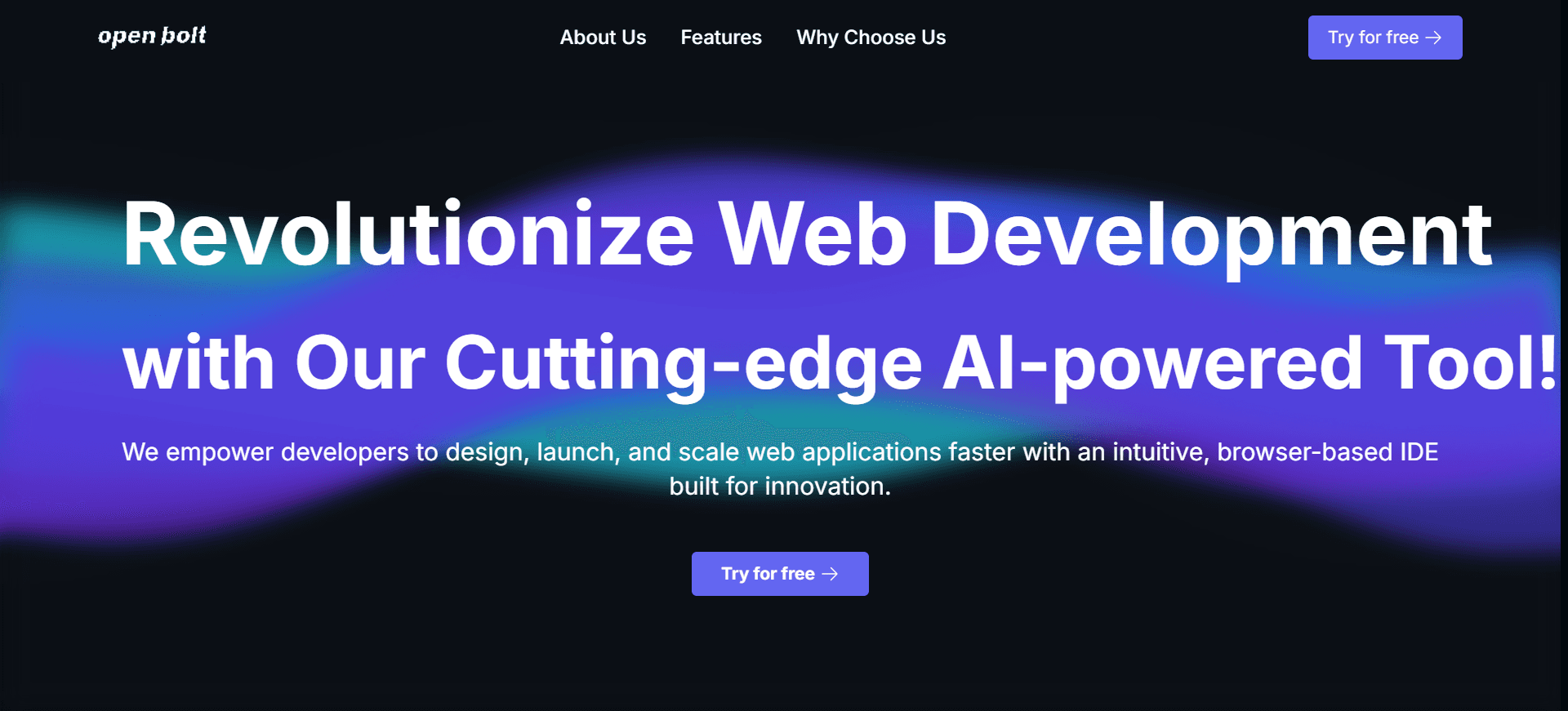 Openbolt.dev - Unlock Rapid Web Development and Scale Your Projects Seamlessly