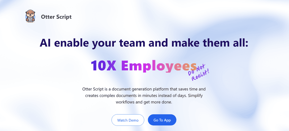 Otter Script - Product Documentation Platform | B12