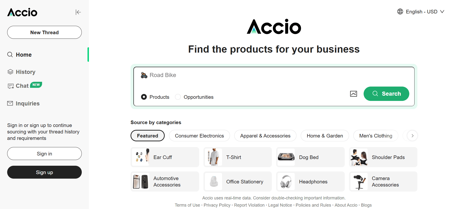 Accio - AI Engine for Effortless Global Sourcing