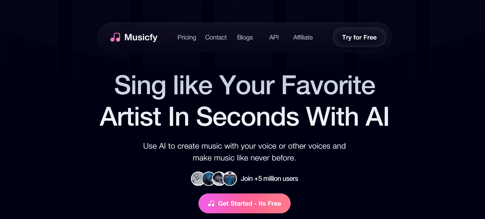 Musicfy - The Voice Transformer - Create Covers Beyond Imagination