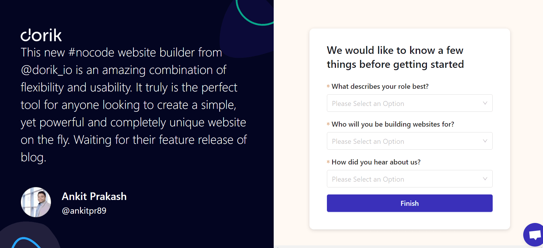 Dorik - AI-Powered Website-Building Platform