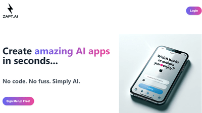 Zapt - Powerful AI App Builder 