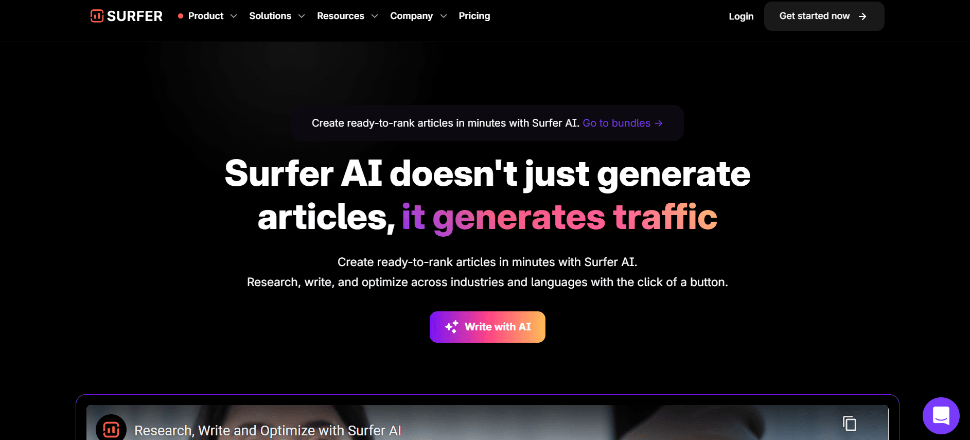 Surfer AI - From Blank Page to Top Rank in Minutes