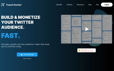 Twitter Growth Tool - Tweet Hunter | Increase Followers & Results