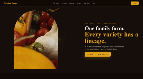 Agriculture/farm website template