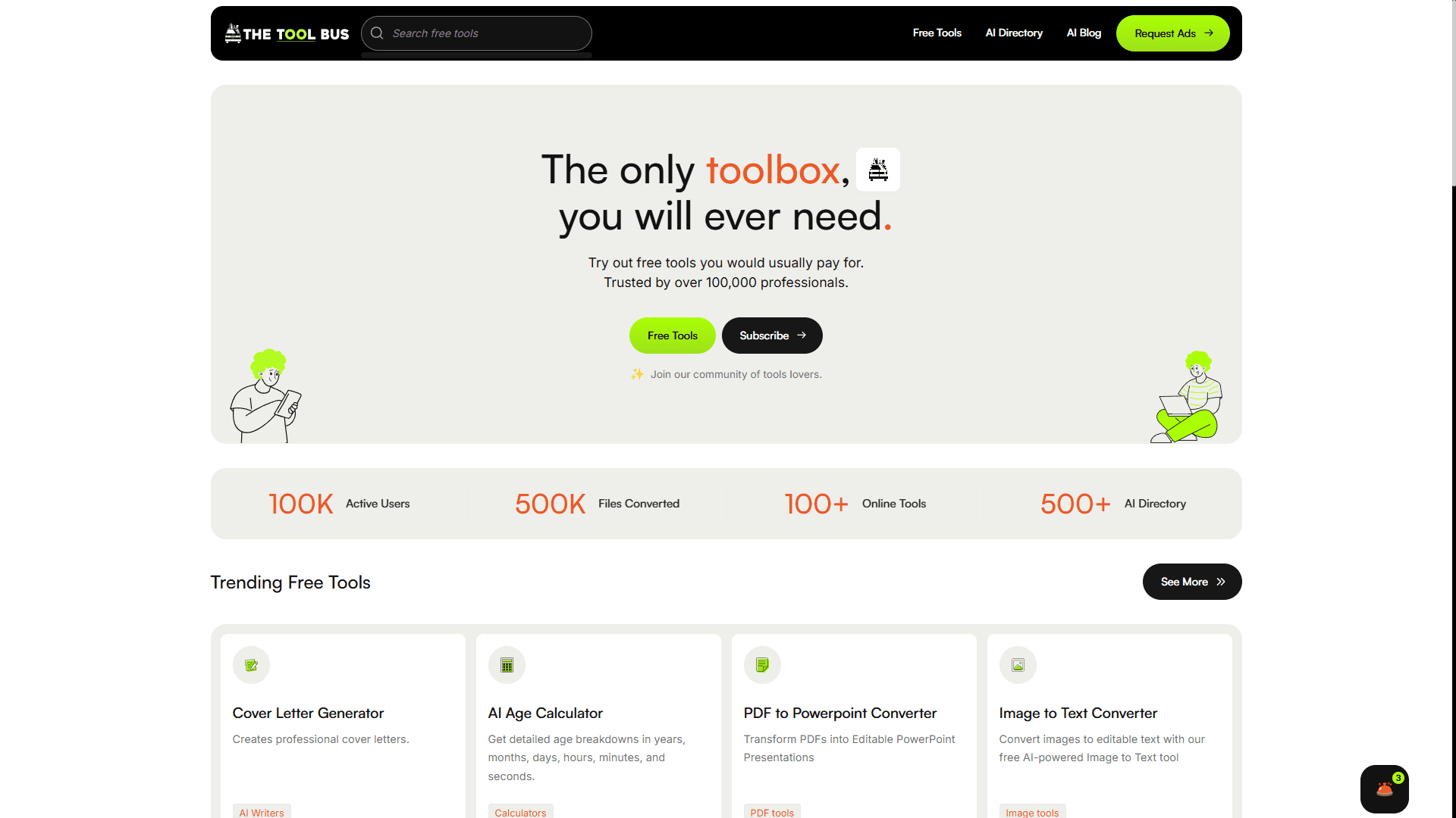 TheToolBus – Multi-Purpose AI Tools Hub