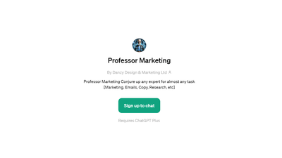 Professor Marketing - Your Marketing Sidekick