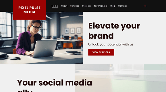 Social media consultant website