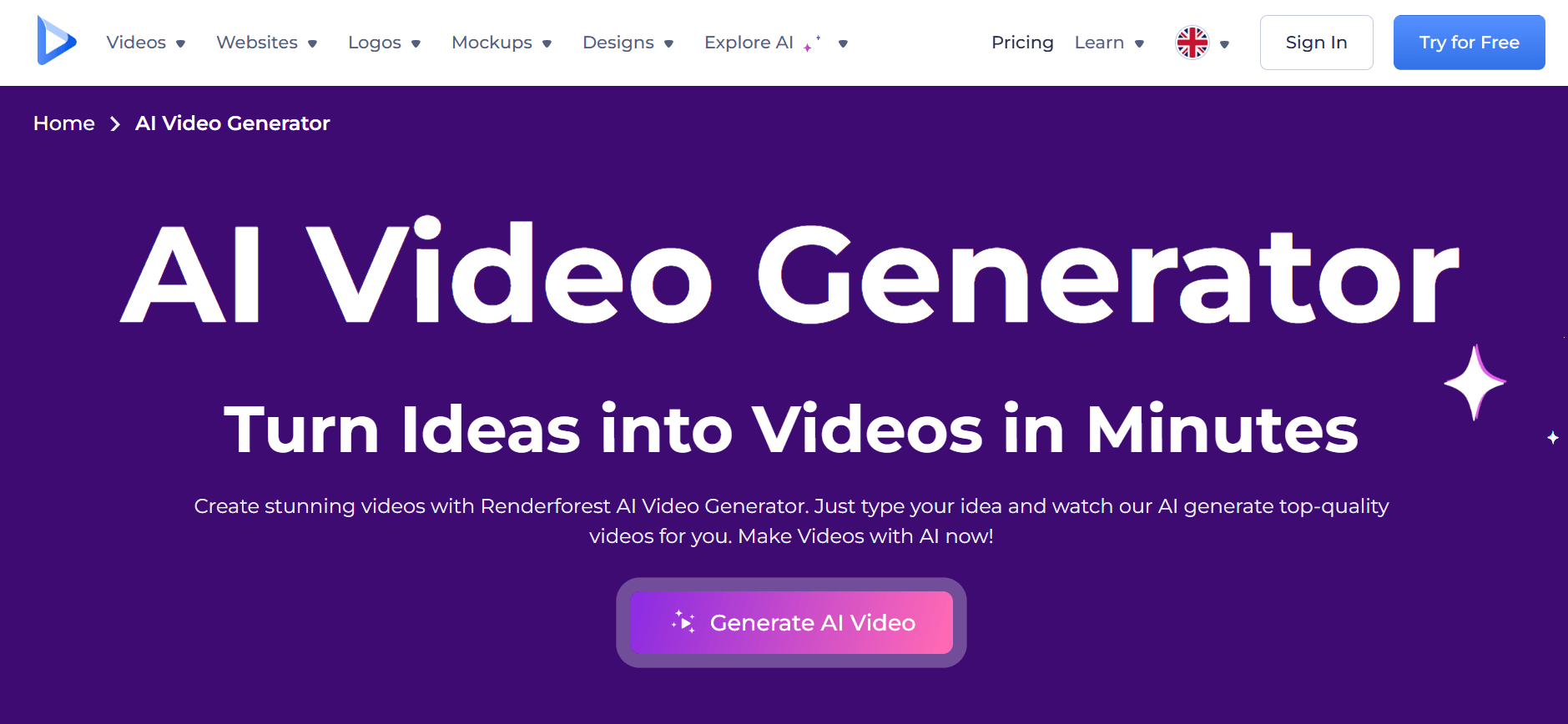 Renderforest - Create Stunning Videos in Minutes with AI