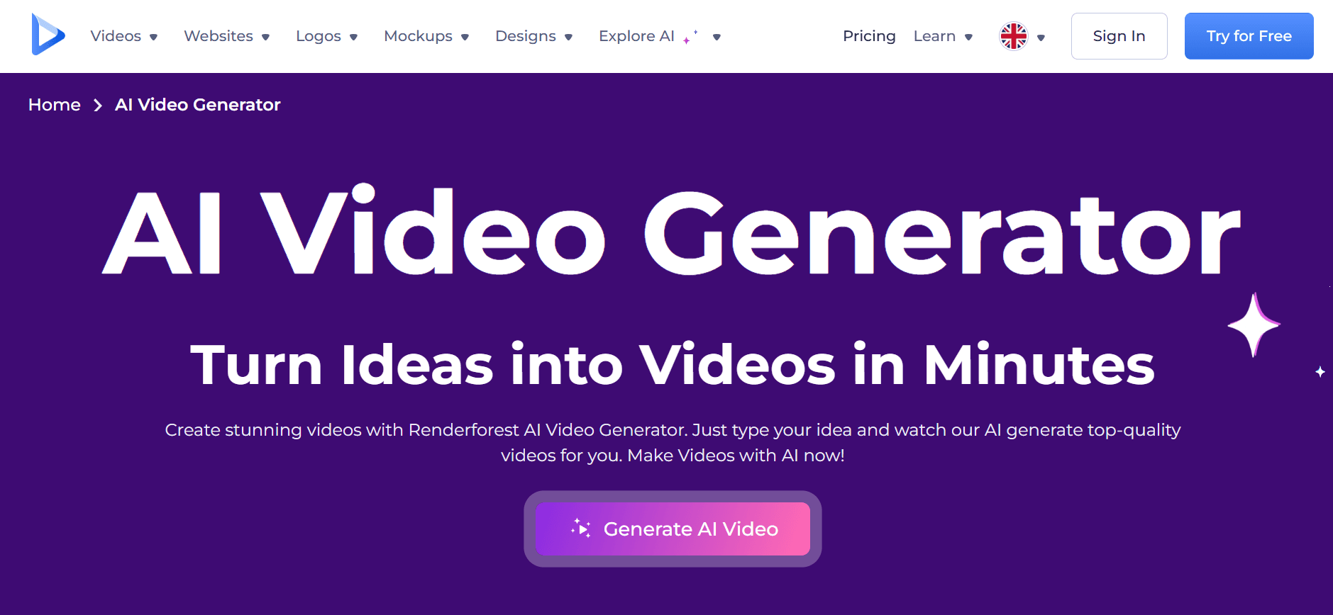 Renderforest - Create Stunning Videos in Minutes with AI