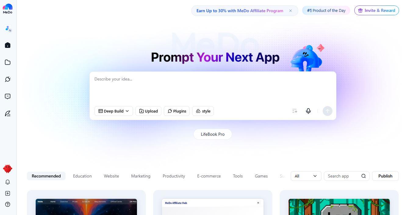 MeDo by Baidu – Create Full-Stack Apps From Text Prompts, No Code Needed