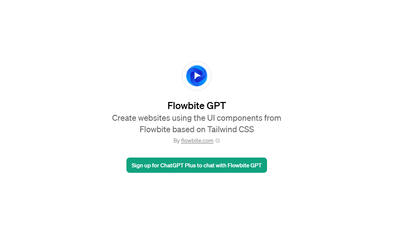 Flowbite GPT - Is This Automatic Website Generation Worth Trying?