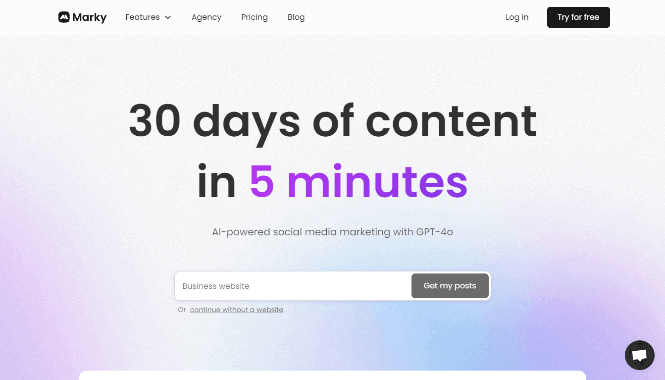 Marky - AI-Powered Social Media Marketing