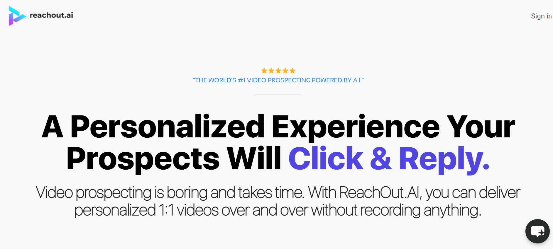 ReachOut.AI - AI-Powered Video Prospecting to Unlock Higher Response Rates