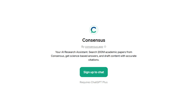 Consensus Website Consensus - AI Research Assistant | B12