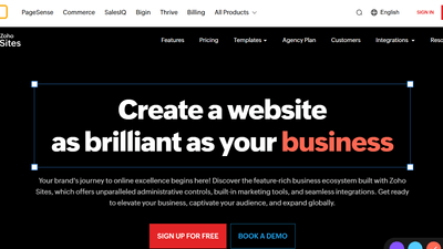 Zoho Sites - Launch Your Own Website 