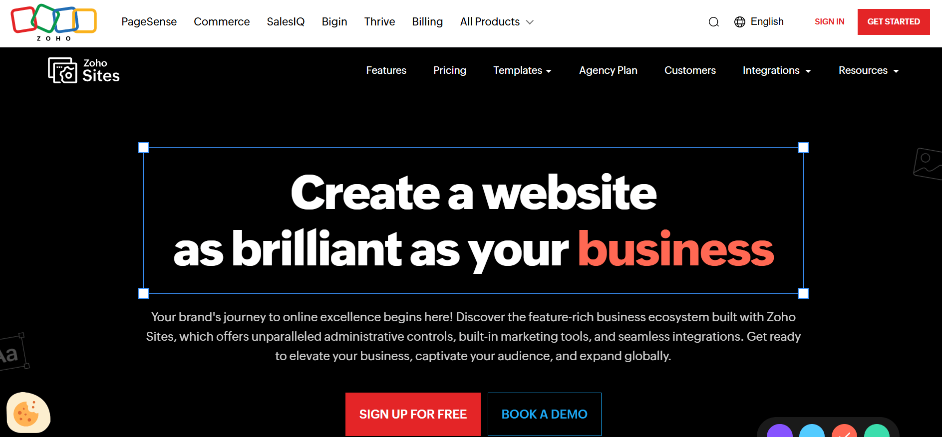 Zoho Sites - Launch Your Own Website
