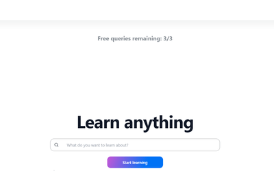 TutorAI - AI-Powered Platform for Learning Any Topic