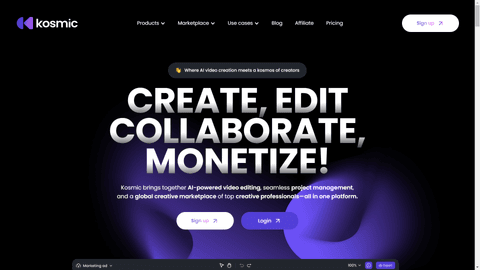Kosmic AI - Scale Your Video Production with AI and Top Talent | B12