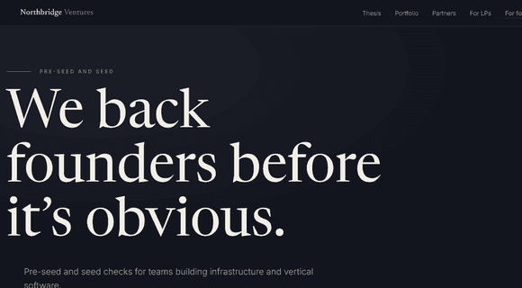 Venture capital website template