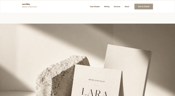 Simple landing page