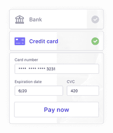 Payment for your services in just a few clicks
