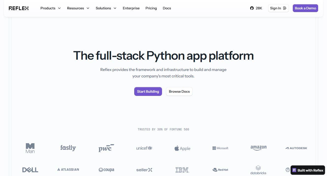 Reflex - Build Full-Stack Python Apps Without JavaScript