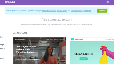  Strikingly - Free Website Builder
