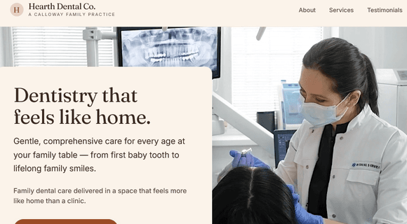 Dental website template