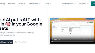 SheetAI.app - Supercharge Your Google Sheets Experience 