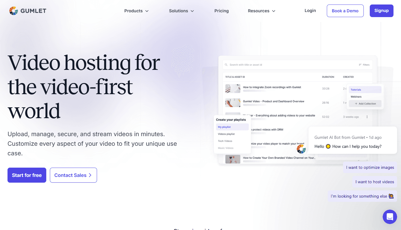 Gumlet - Beautiful Videos and Images, Made Easy