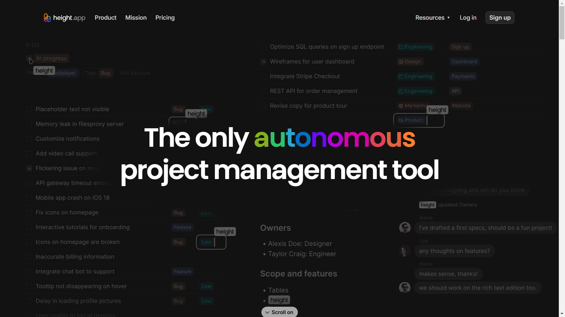 Height - Your Autonomous Project Management Assistant