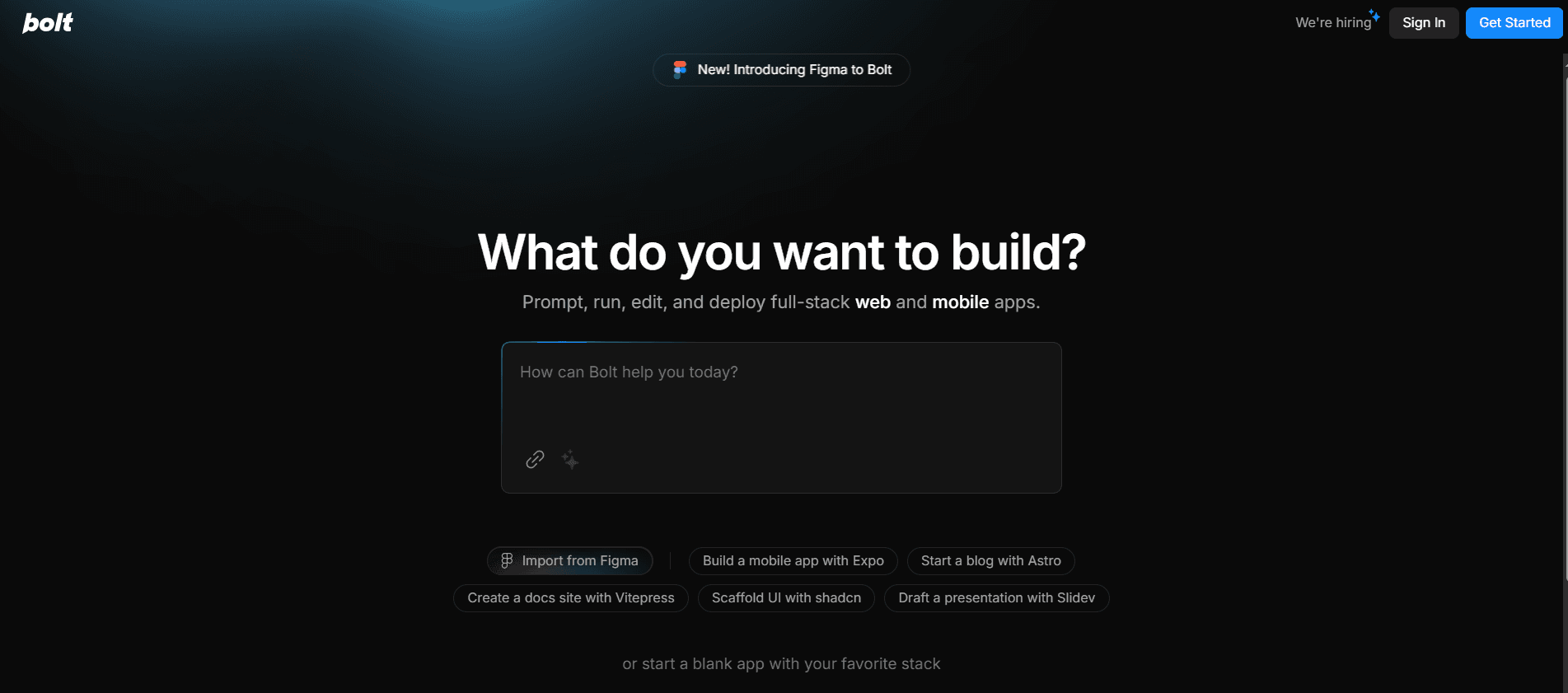 Bolt - Build Full-Stack Apps Effortlessly