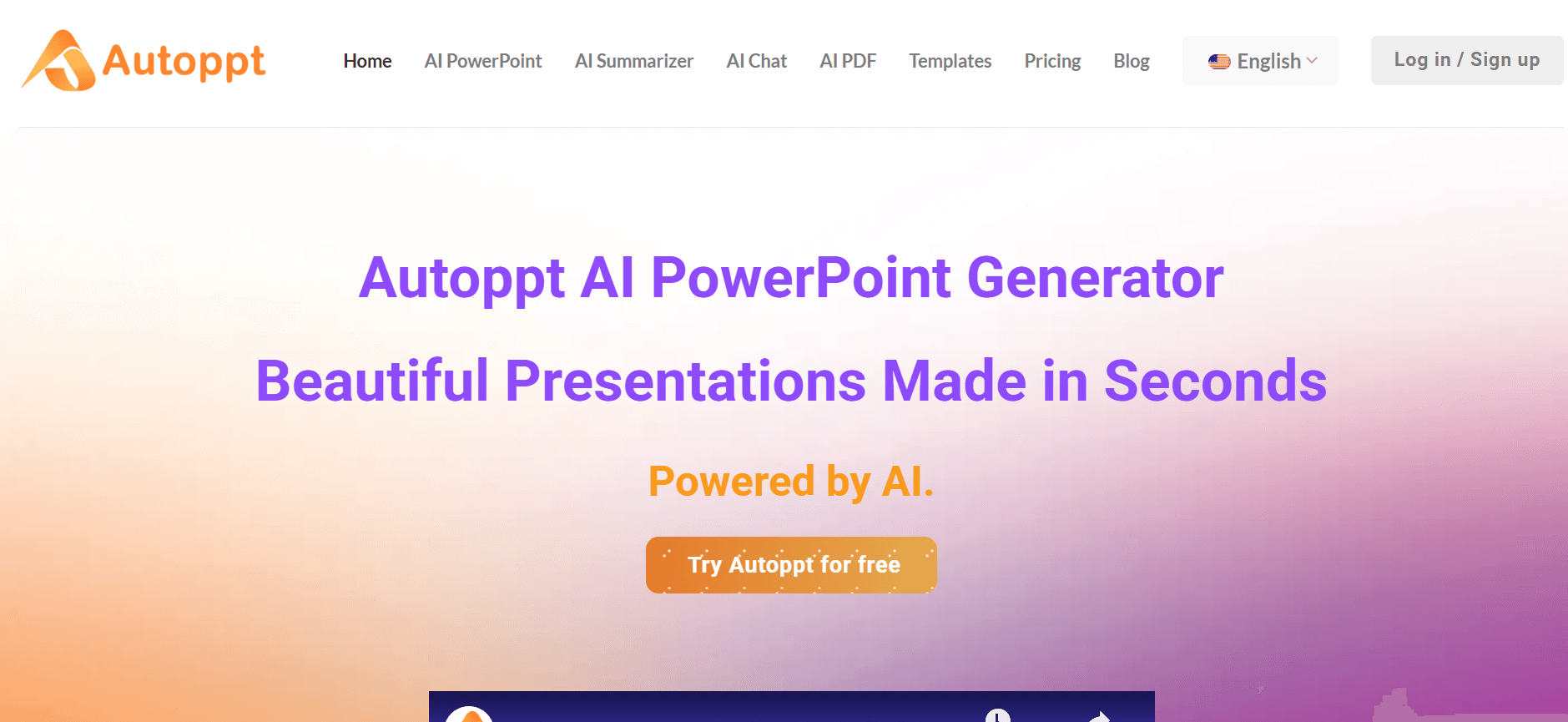 Autoppt - The AI That Builds Your Presentations in Seconds