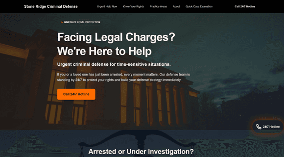Criminal defense lawyer website