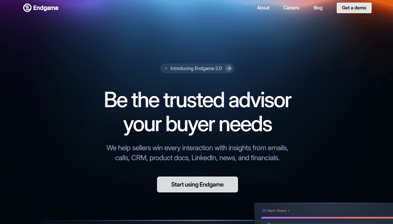 Endgame - Revolutionizing Account Research and Sales Planning