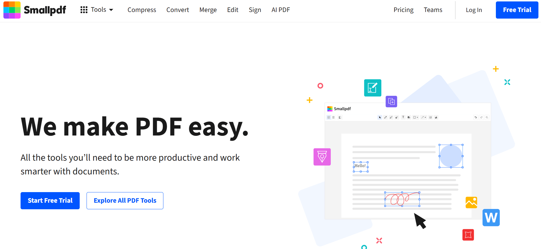 Smallpdf - All-in-One PDF Solution for Effortless Editing and Management