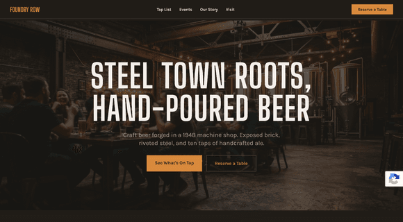 Brewery website template