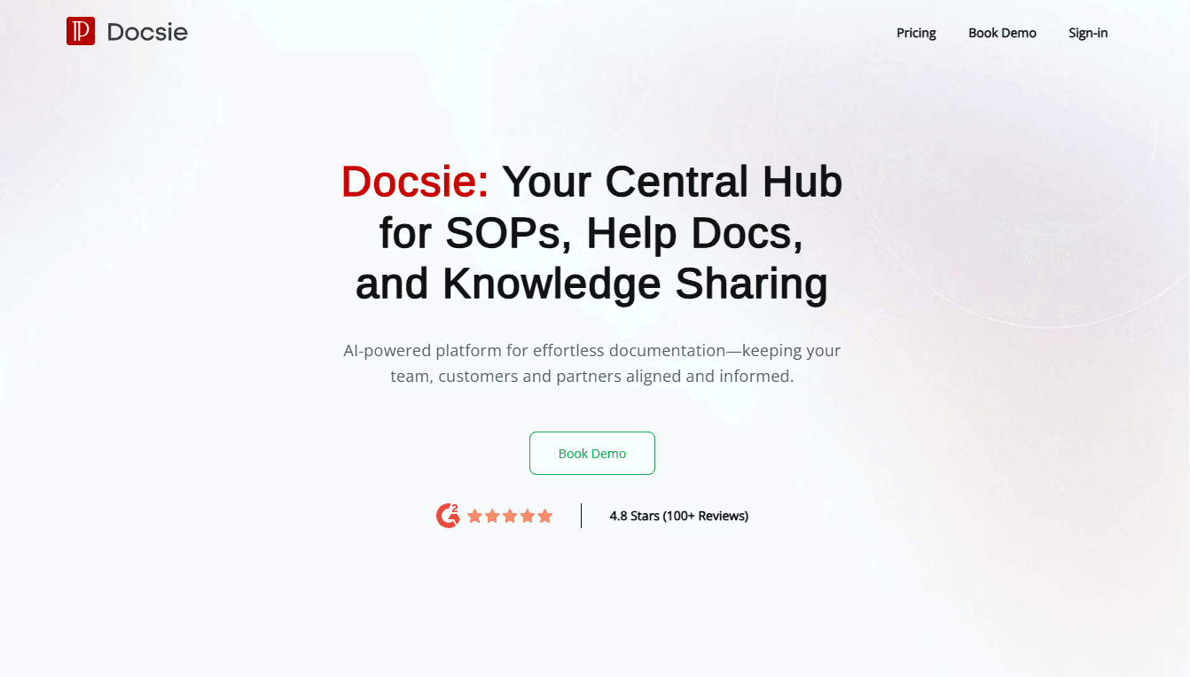 Docsie - Centralized Knowledge Management