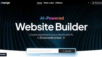 Kopage - White-Label AI-Powered Website Generator