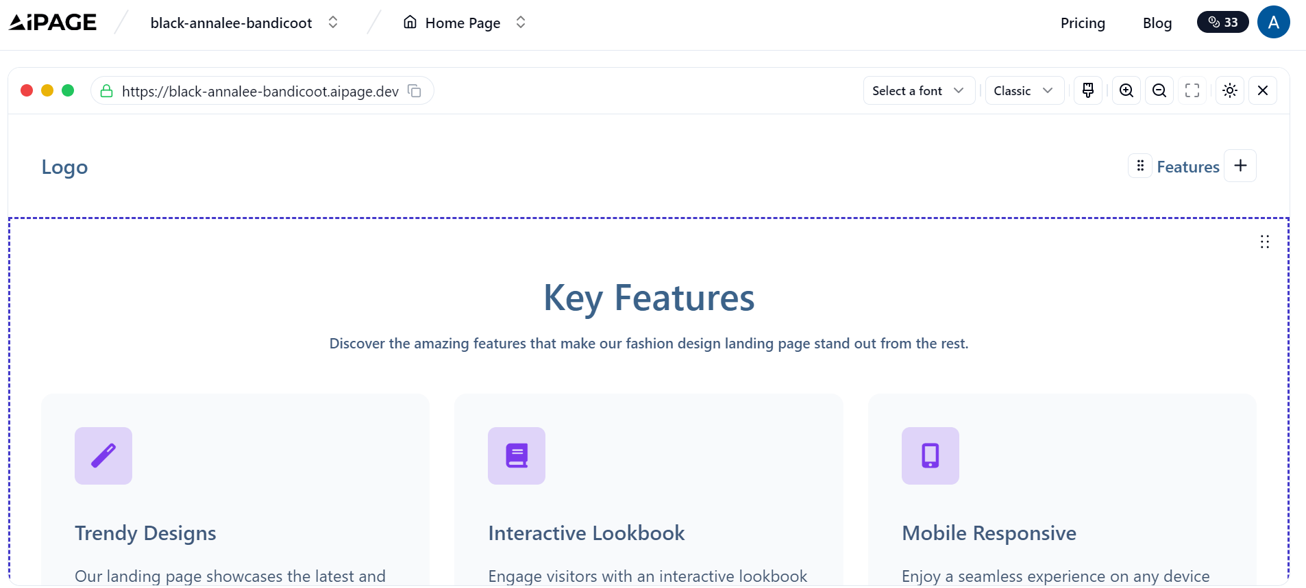 AIPage.dev - How Customizable is This Landing Page Generator?