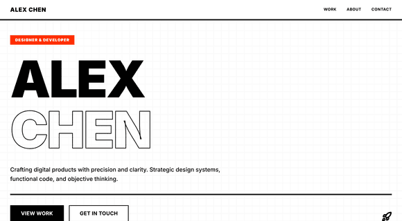 Minimalist portfolio