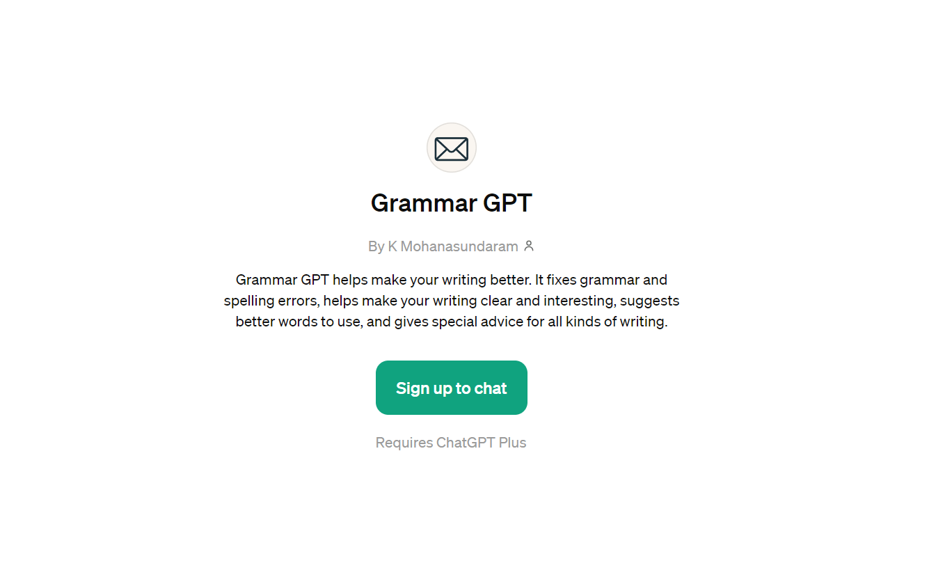 Grammar GPT - Easily Polish Your Content