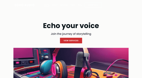 Podcast blog layout