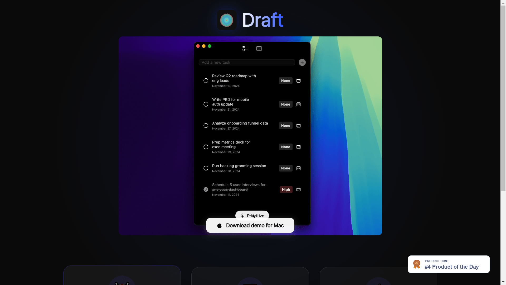 Draft - AI Task Management Made Simple