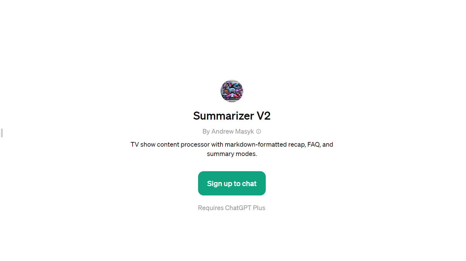 Summarizer V2 - TV Show Content Processor