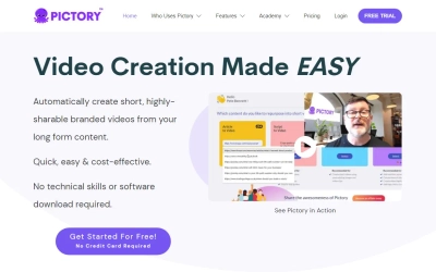 Pictory AI - Create Marketing Videos from Long-Form Content